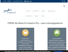 Tablet Screenshot of forsis.de